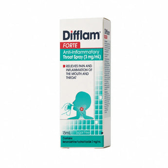 Difflam Forte (ดิฟแฟลม ฟอร์ท) คืออะไร พ่นตอนไหน ใช้แก้อะไรและผลข้างเคียง