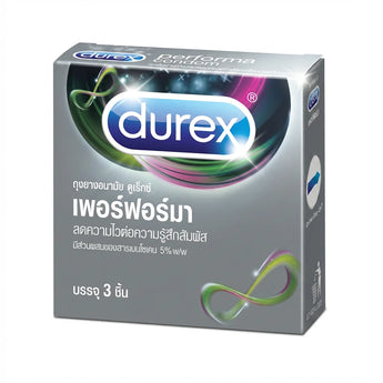 ถุงยางอนามัย ดูเร็กซ์ เพอร์ฟอร์มา ชะลอ Benzocaine 5%