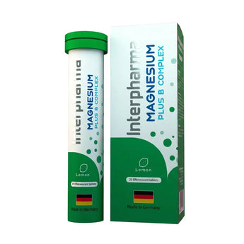 Interpharma Magnesium plus B Complex แมกนีเซียมเม็ดฟู่ 20 เม็ด | Intimo Life