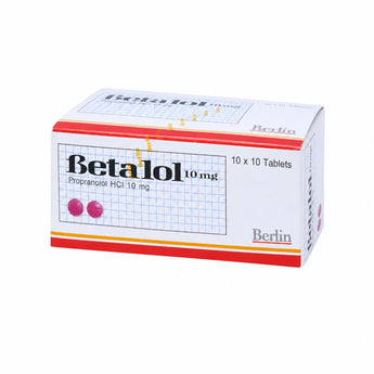 Propranolol เบตาลอล Betalol ยาลดใจสั่นมือสั่น Propranolol HCl 10 mg 100 เม็ด
