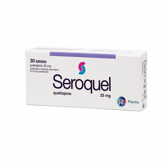 Seroquel ยารักษาจิตเภทและไบโพลาร์ Quetiapine 25 mg บรรจุ 30 เม็ด