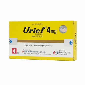 Urief ยาต่อมลูกหมากโต Silodosin 4 mg บรรจุ 30 เม็ด