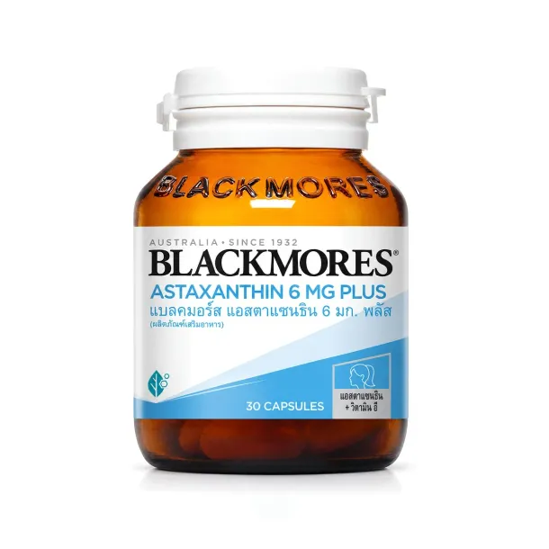 Blackmores Astaxanthin แอสตาแซนธิน ต้านอนุมูลอิสระ บำรุงผิว ดูแลดวงตา | Intimo Life