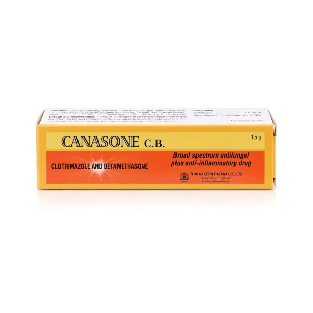 Canasone-CB คานาโซน ครีมทาเชื้อรา แก้คันผื่นอักเสบ 15g