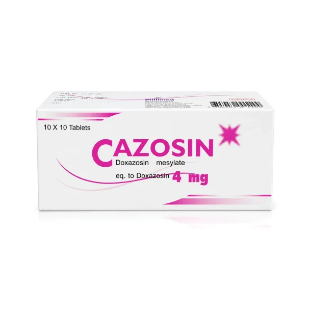Cazosin (คาโซซิน) คืออะไร กินตอนไหน ใช้แก้อะไรและผลข้างเคียง