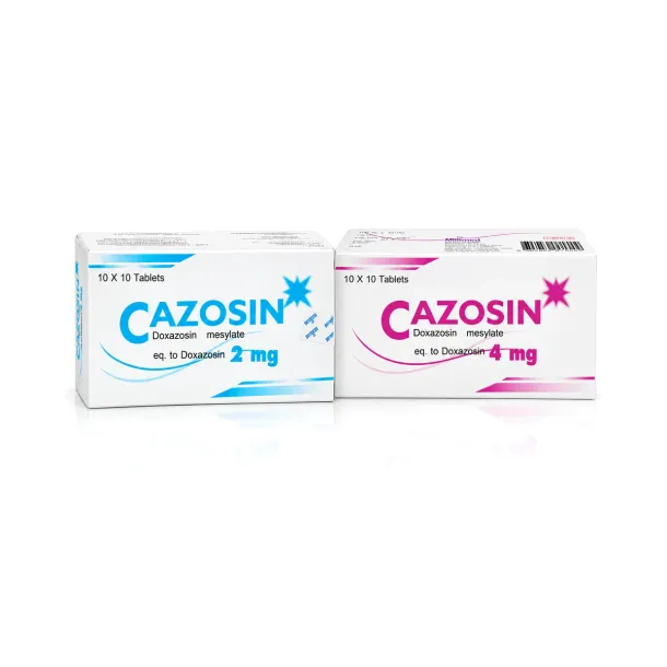 Cazosin (คาโซซิน) คืออะไร กินตอนไหน ใช้แก้อะไรและผลข้างเคียง