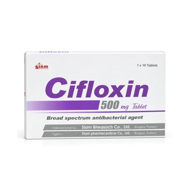 Cifloxin (ซิฟลอกซิน) คืออะไร กินตอนไหน ใช้แก้อะไรและผลข้างเคียง