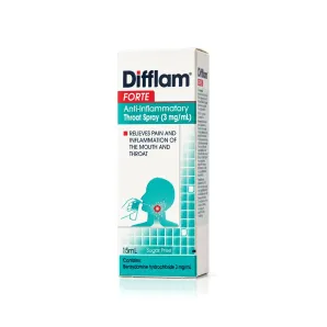 Difflam Forte ดิฟแฟลม ฟอร์ท สเปรย์พ่นคอ 15ml