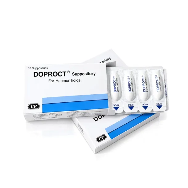 Doproct Suppository (ดูปร๊อค) คือยาอะไร ใช้กี่วัน แก้ริดสีดวงได้ไหม