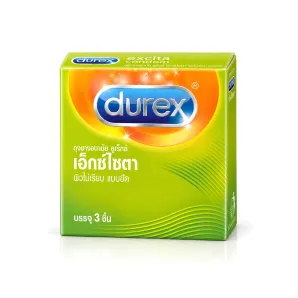 Durex Excita ถุงยางอนามัยลายซี่โครง ขนาด 53 มม.