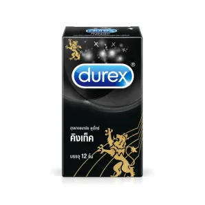 Durex Kingtex ถุงยางอนามัยขนาดเล็ก 49 มม. 12 ชิ้น