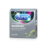 Durex Performa ถุงยางชะลอ Benzocaine 5% 52.5มม. ยืดเวลาความสุข ราคาถูก