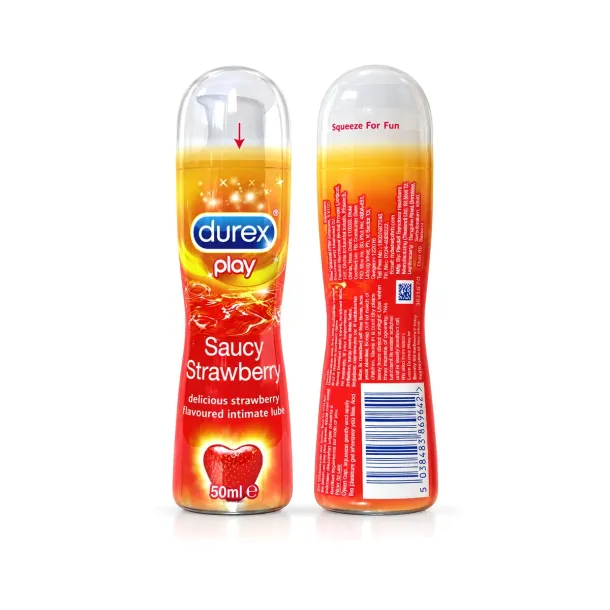Durex Play Strawberry เจลหล่อลื่นสตรอว์เบอร์รี 50มล. กลิ่นหอม ราคาถูก