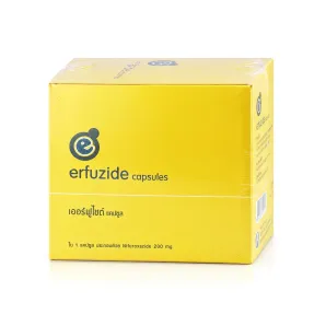 Erfuzide เออร์ฟูไซด์ ยาแคปซูลแก้ท้องเสียติดเชื้อ 200mg