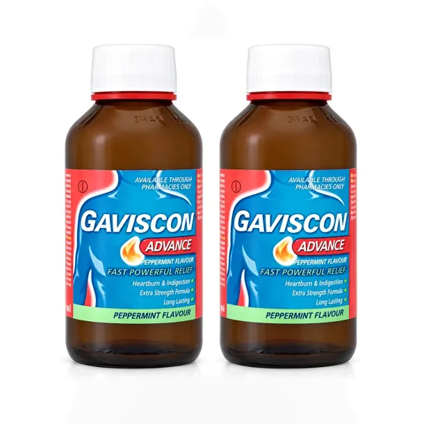 Gaviscon Advance (กาวิสคอน แอดวานซ์) ยาลดกรดไหลย้อน สูตรเข้มข้น 2 เท่า