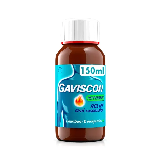 Gaviscon Peppermint กาวิสคอน ยาลดกรดไหลย้อน สูตรต้นตำรับ คืออะไร