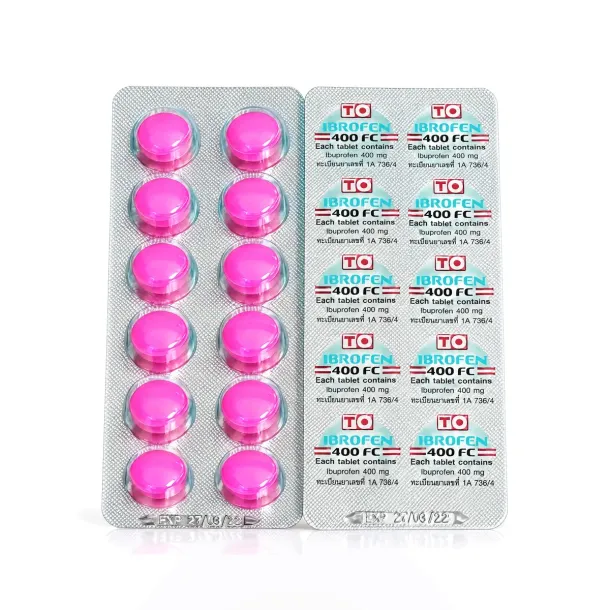 Ibrofen 400 FC (ไอโบรเฟน) คืออะไร กินตอนไหน ใช้แก้อะไรและผลข้างเคียง