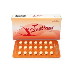 Justima จัสติมา ยาคุมกำเนิด drospirenone 3mg 21 เม็ด