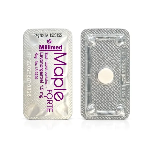 Maple Forte ยาคุมฉุกเฉิน 1 เม็ด (เมเปิ้ล ฟอร์ท) กินตอนไหน ผลข้างเคียง