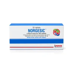 Norgesic ยาคลายกล้ามเนื้อ สูตรผสมแก้ปวด