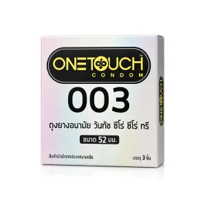 One Touch 003 ถุงยางอนามัยบางพิเศษ 0.03 มม.