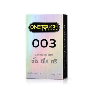 One Touch 003 Family Pack ถุงยางอนามัยบาง 0.03 มม. 12 ชิ้น