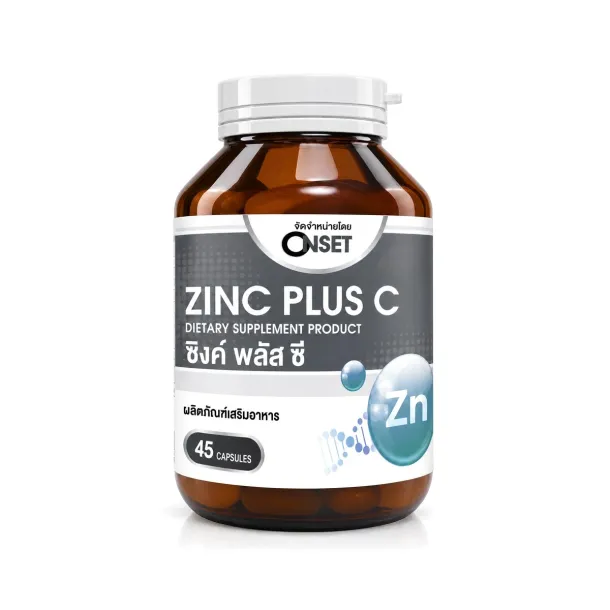 Onset Zinc Plus C ซิงค์ ผสมวิตามินซี เสริมภูมิ บำรุงผิว | Intimo Life