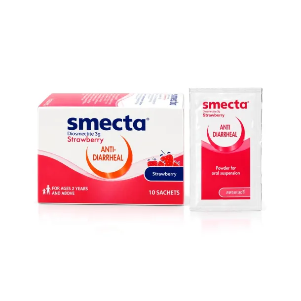Smecta ยาแก้ท้องเสีย ดูดสารพิษ กินตอนไหน ใช้แก้อะไรและผลข้างเคียง