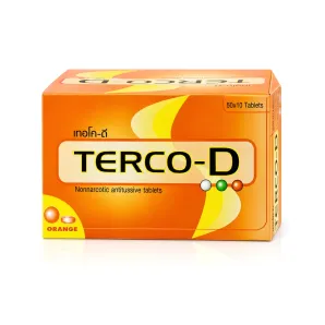 Terco-D เทอโกดี ยาแก้ไอ ชนิดเม็ด 10 เม็ด