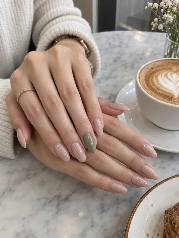 ลายเล็บเจลเน้นนิ้วเดียว (Accent Nail)