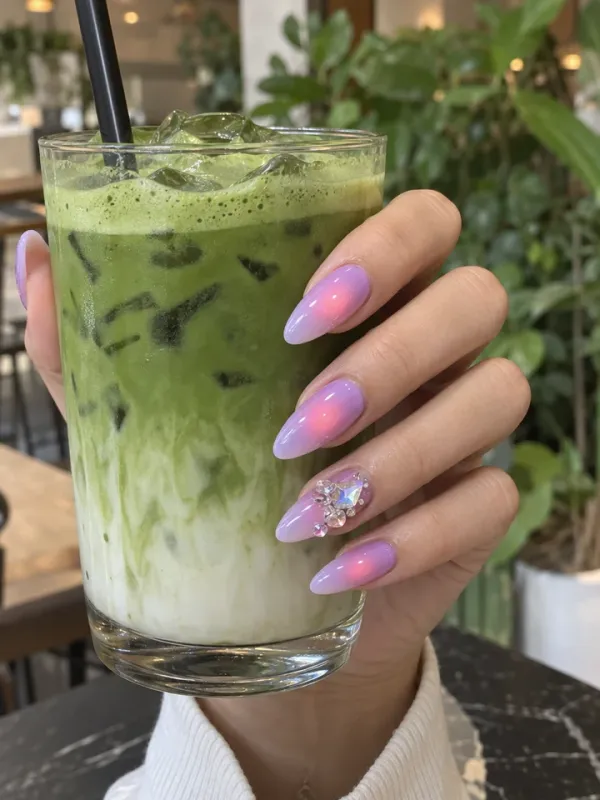 Aura Nails gel nail design