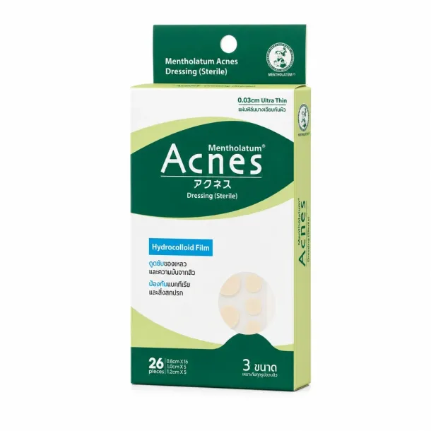 Mentholatum Acnes Dressing (แอคเนส) แผ่นปิดสิว 26 ชิ้น | Intimo Life