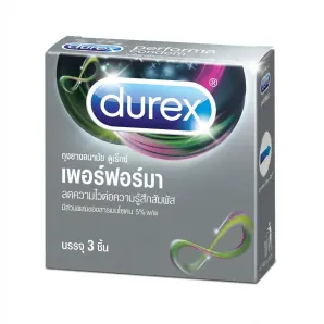 Durex Performa ถุงยางอนามัยชะลอการหลั่ง ขนาด 52.5 มม.