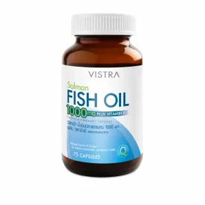 VISTRA Salmon Fish Oil Plus Vitamin E น้ำมันปลาแซลมอน